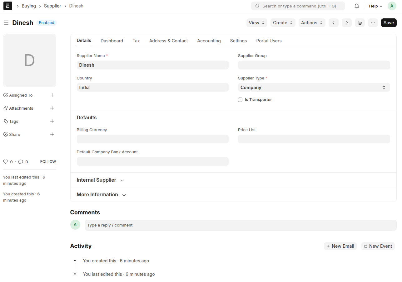 Click-to-Call feature within CRM Lead interface
